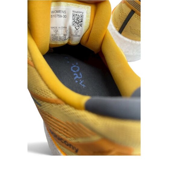 Saucony Triumph 20 Running Shoes SZ 10 Women Sneakers Run PWRrun+ yellow S10759 - Picture 6 of 7